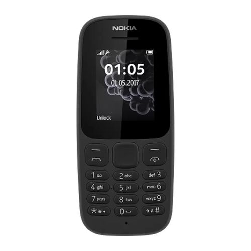 product_image_name-Nokia-105 (2019) Dual SIM, FM Radio, TORCH, 800mAh Battery - Black-2