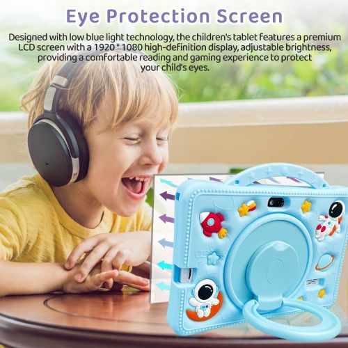 product_image_name-NODIZZ-Local Stock-7 inch Npad702 Kids Educational Tablet, System Displayed RAM 4GB +ROM 128GB, Preloaded Learning Apps, Parental Control, Shockproof & Long Battery, Fast Shipping, Coming with 3 gifts (or 1 power bank), Blue-8