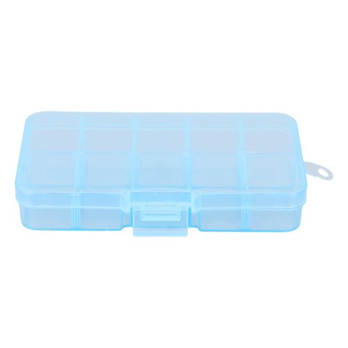 Generic Plastic 5 Grid Compartments Jewellery Bead Organizer Box Storage  Container Case