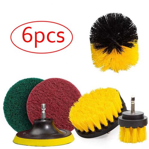 Power Set Cleaning Cleaning 6PCS Kit Bathroom Brush Kitchen Pad