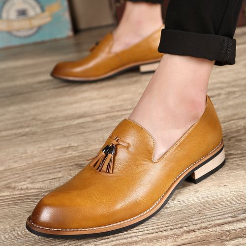 Fashion Genuine Leather Men Formal Shoes British Style Loafers | Jumia ...