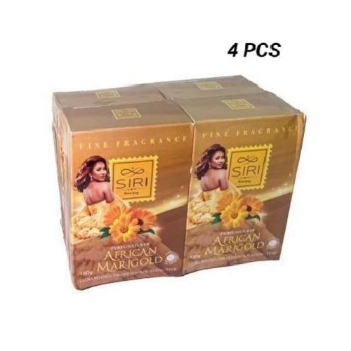 SIRI SIRI-PERFUMED BAR SOAP AFRICAN MARIGOLD 150g-4 Piece.