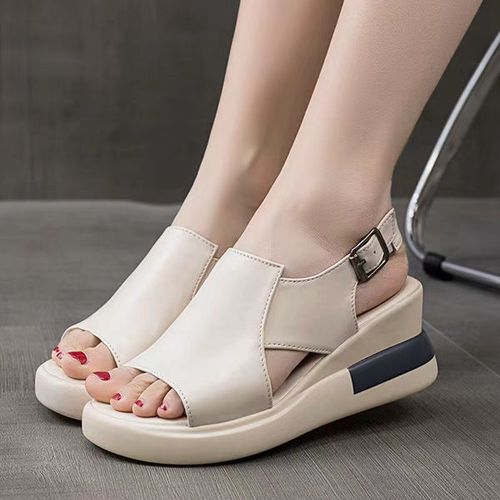 ALagzi 2024 Women's Fashion Wedge Sandals - White | Jumia Nigeria