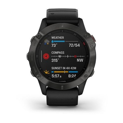 Garmin Fenix 6 Sapphire Carbon Gray DLC With Black Band Jumia