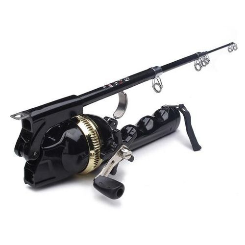 Folding Foldable Fishing Rod Pole Reel Telescopic Collapsible