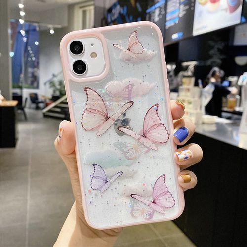Generic IPhone 7 Plus Case Soft Butterfly Girl Phone Back Cover