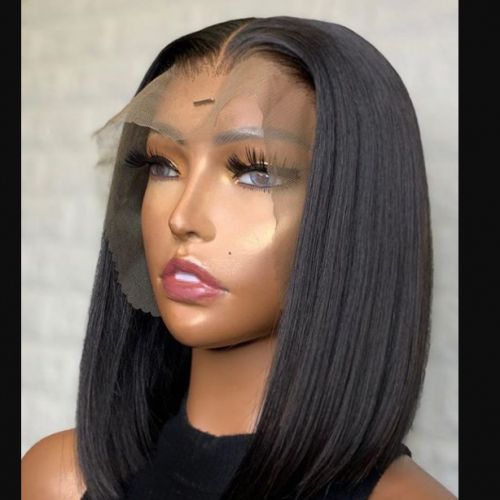 Fashion Heat Resistant Straight Frontal Wig