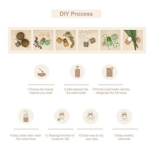 Generic DIY Ice Face Roller Silicone Mold Holder Reusable - image 5