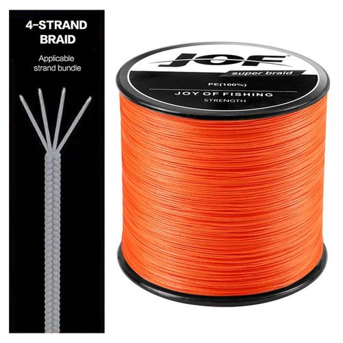 Generic Jof Braided Line 4x 300/500/1000m 9 Color All For Fishing Line  Maxdrag 82lb Multifilament Pe Line For Saltwater Sea Fishing