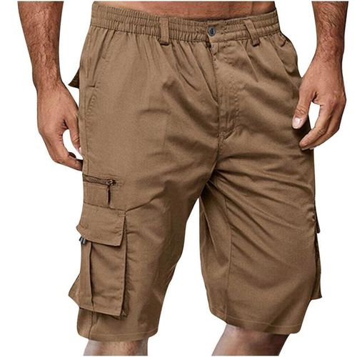 Mens Combat Shorts Elasticated Summer Casual Cotton Shorts Waist Half Pants  | eBay