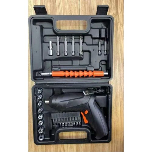 product_image_name-Generic-Lithium battery rechargeable screw driver with accessories -1