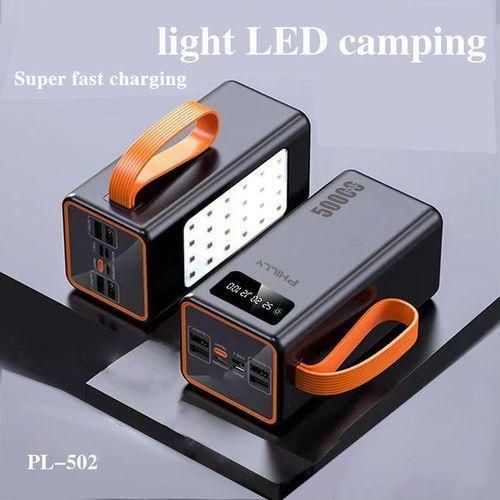 Philly Super Fast Charging PowerBank With Powerful Led Light 50,000mAh