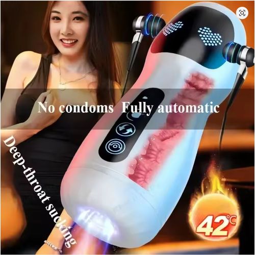 product_image_name-Generic-Vibrator Masturbation Cup, Blowjob, Realistic Vibration, Vagina, Super Sexual Experience, Male Masturbator, Erotic Toys, Sex Toys For Men - Realistic Soft Vaginal Anus Male Masturbator Oral Sex Real Deep Throat Masturbation Aircraft Blowjob Cup-5