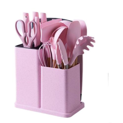 product_image_name-Generic-19pcs Set of Silicone Kitchenware Set (spoons, Knives, Chop Board)-2