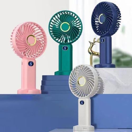 product_image_name-Generic-Strong Wind Mini Portable Handheld Fan + Base Stand -2