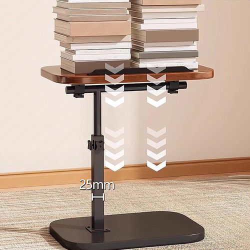 product_image_name-Generic-Foldable C-shaped mobile table, 360° rotating and height-adjustable workstation - Heavy-duty metal table - Space-saving laptop desk-6