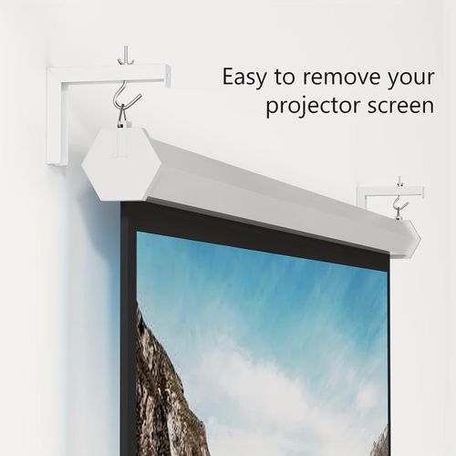 Generic Universal L-shaped projector screen hook bracket, adjustable bracket, load capacity up to 20KG - image 8