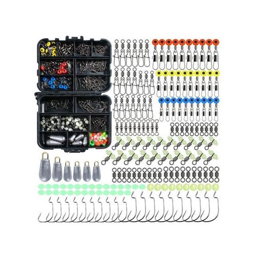 Cheap Fishing Accessories Kit Fishing Set With Luminous Block Beads Space  Beans For Freshwater Saltwater Fishing Kits 177pcs