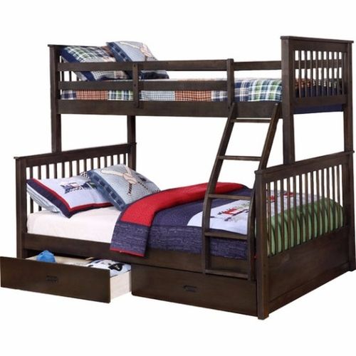 product_image_name-Generic-Handys - Paloma Mission Twin Over Full Bunk Bed With Storage  (Lagos Delivery Only)-1