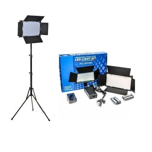 Led  LIGHT KIT Pro-LED 600 + 2 BATTTERIES & TRIPOD - image 2