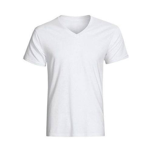 plain white t shirt v neck