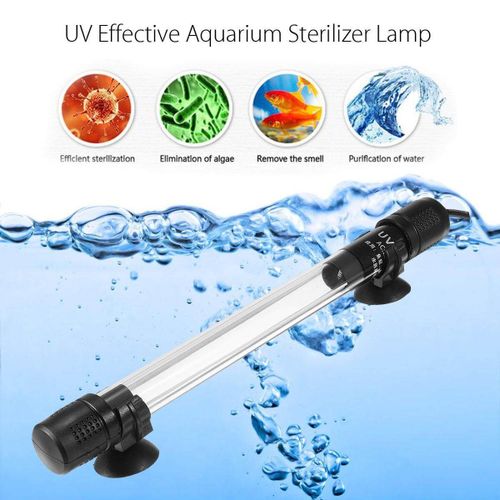 3-14W Aquarium Submersible UV Sterilizer Lamp Light with Timer