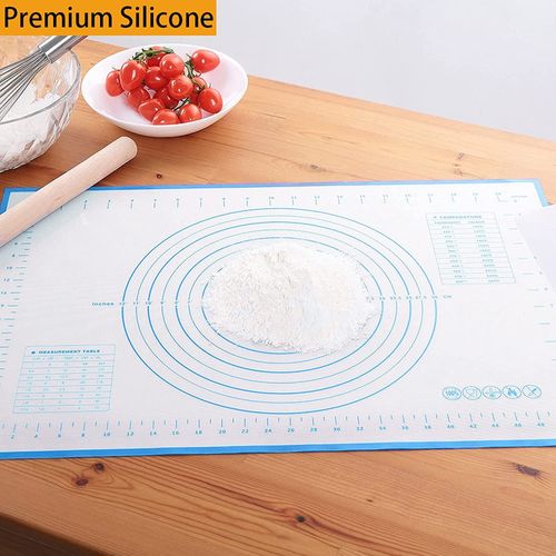 24 by 16 inch Pastry Mat for Kneading Rolling Dough Thicken Silicone Non-Stick Non-Slip Pastry Mat Board with Measurement Food Grade Baking Mat, Size