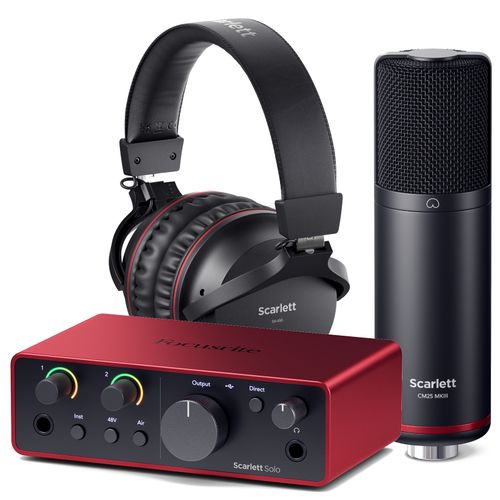 Focusrite Scarlett Solo Studio USB-C Audio Interface with