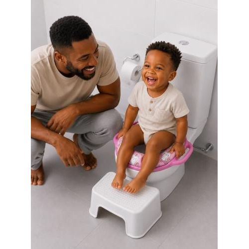 Generic Children Toilet Training Seat With Armrest - image 2