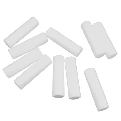 Generic Pack of 10 White Modelling Craft Polystyrene Foam Styrofoam Cylinder  Pillar 12cm Ornaments DIY Kids Craft