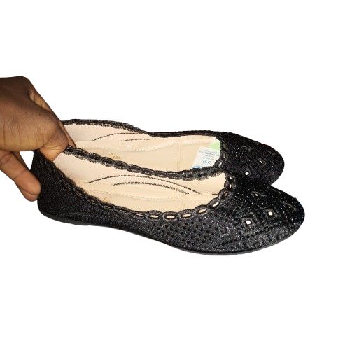 product_image_name-Fashion-Quality Women Flat Ladies Shoe-black-3