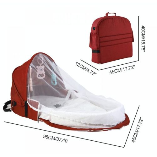 Generic Red Baby Travel Bassinet