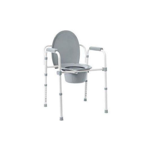 Generic Foldable Commode Chair Toilet Seat Potty And Removable Back
