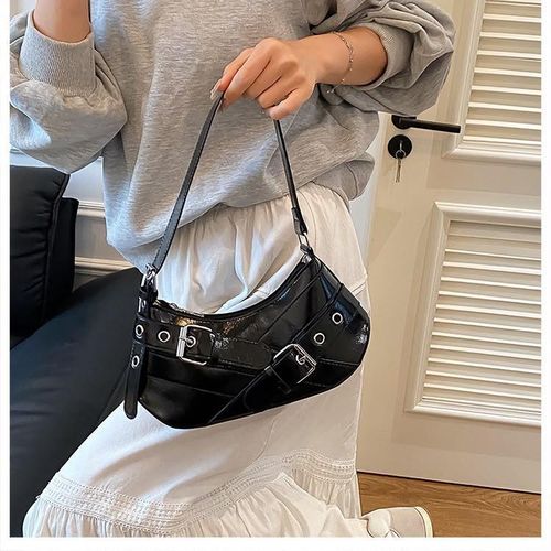 Fashion Chic Patent Leather Shoulder Bag - image 2