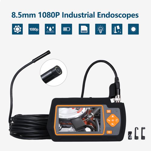 Industrial Endoscope, 20m Ips 4.3 Inch Endoscope Snake Inspection Camera,  Endoscope Camera with 8 Ad