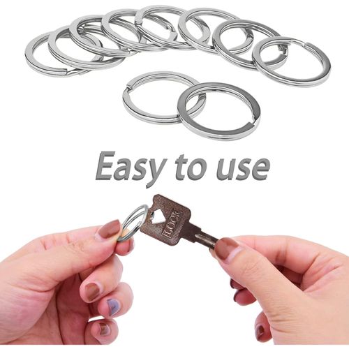 product_image_name-Generic-10 Pcs Stainless Steel Key Ring-3