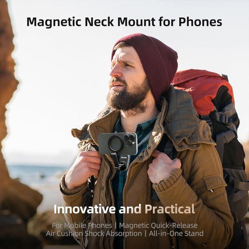 product_image_name-TELESIN-Magnetic Neck Mount, POV/Vlog Selfie Neck Holder Chest Stand Strap Video Recording-6