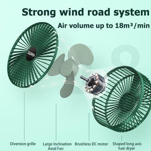 Generic Rechargeable Fan Table Fan Strong Wind 3 Adjustable Levels - image 5