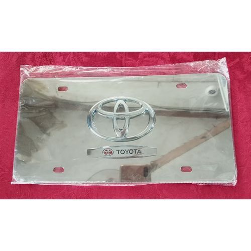 product_image_name-Toyota-3D Toyota Stainless Steel Plate Number Cover-1
