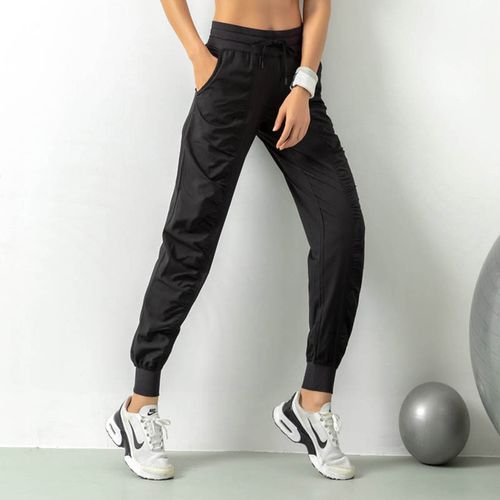 Generic Fabric Drawstring Running Sport Joggers Women Quick Dry