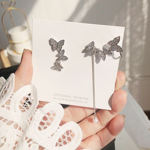 Fashion Retro Classic Wine Red Flowers Tassel Earrings For Women
