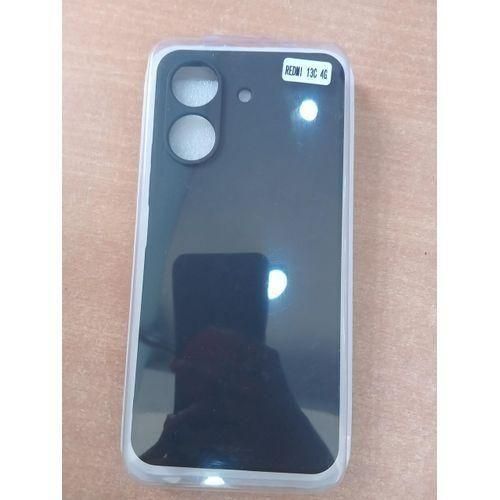 Generic Redmi 13C Back Case Pouch Cover Silicone - Black