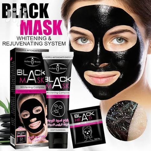 Aichun Black Facial Mask Whitening Complex + Free Black Head