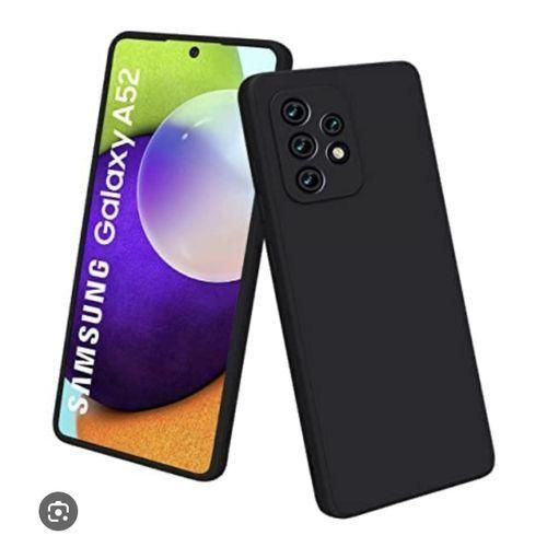 product_image_name-Generic-Samsung GALAXY A52 Protective Silicone Back Case -Black-1
