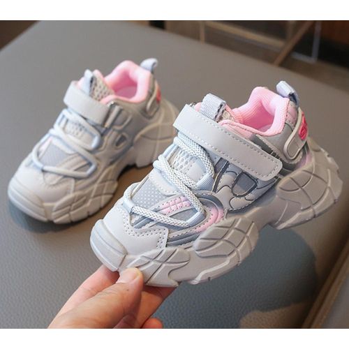 product_image_name-Fashion-Kids Newborn Sneakers - Grey-1