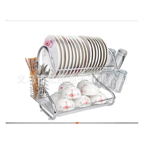 Generic Double Layer Dish Rack/ Drainer With Cover