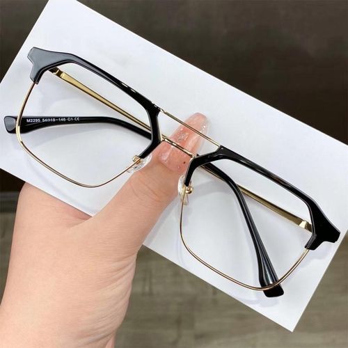 Generic Men Double Beam Frame Myopia Glasses Ultralight Optical ...