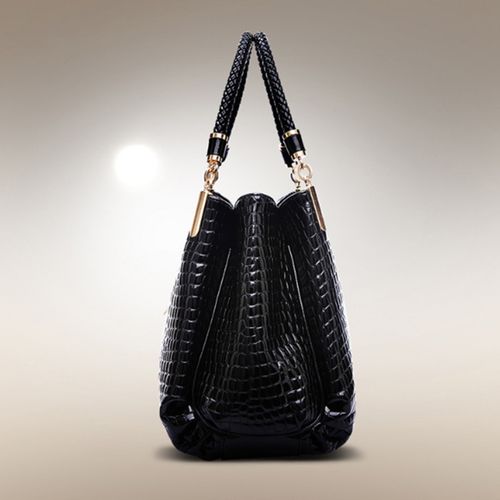 Fashion Black Friday Deal Ladies Fashion Crocodile Pattern Patent