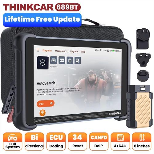Thinkcar Thinnkcar THINKSCAN 689BT Car Scanner Full System+Reset+IMMO+ECU CANFD&DoIP Lifetime Free