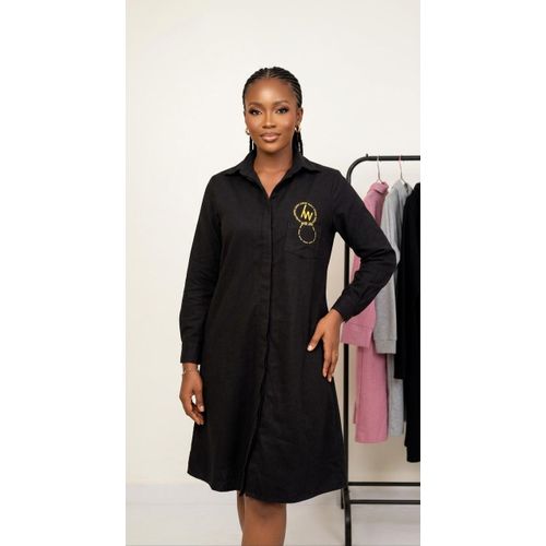 slim fit dress slacks Vintage Black Wedding Dress FD1109 Off Shoulder Long Sleeves – Viniodress main image 1
